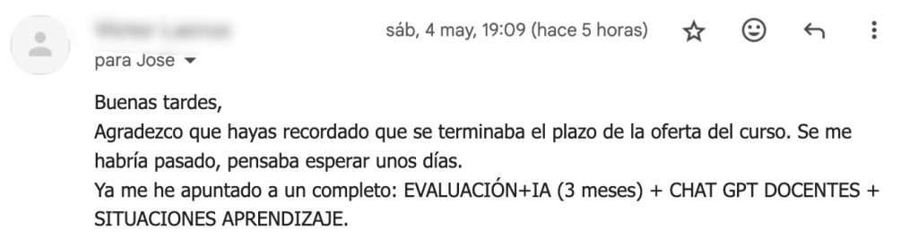 Testimonio del Curso de Evaluación Competencial con IA en jose-david.com