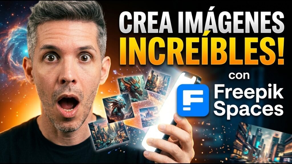 🔥 Esta forma de crear imágenes IA me dejó sin palabras (Freepik Spaces)